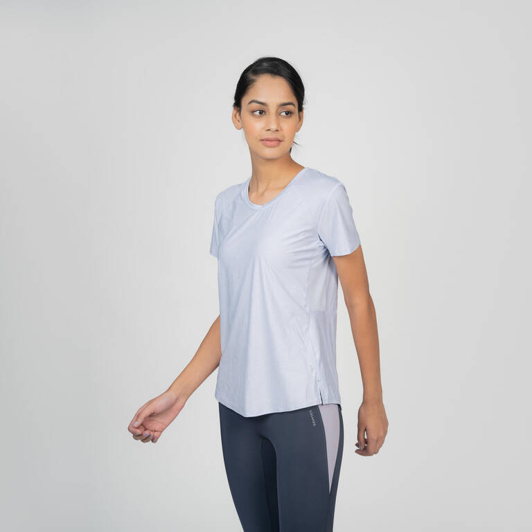 Women Gym  T-Shirt  - Blue