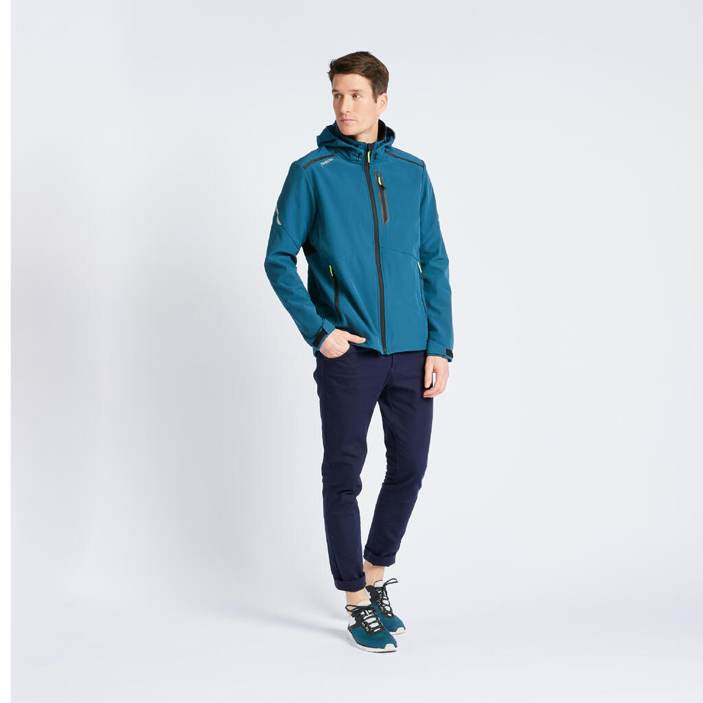 M Sailing windproof Softshell jacket 500 Navy blue