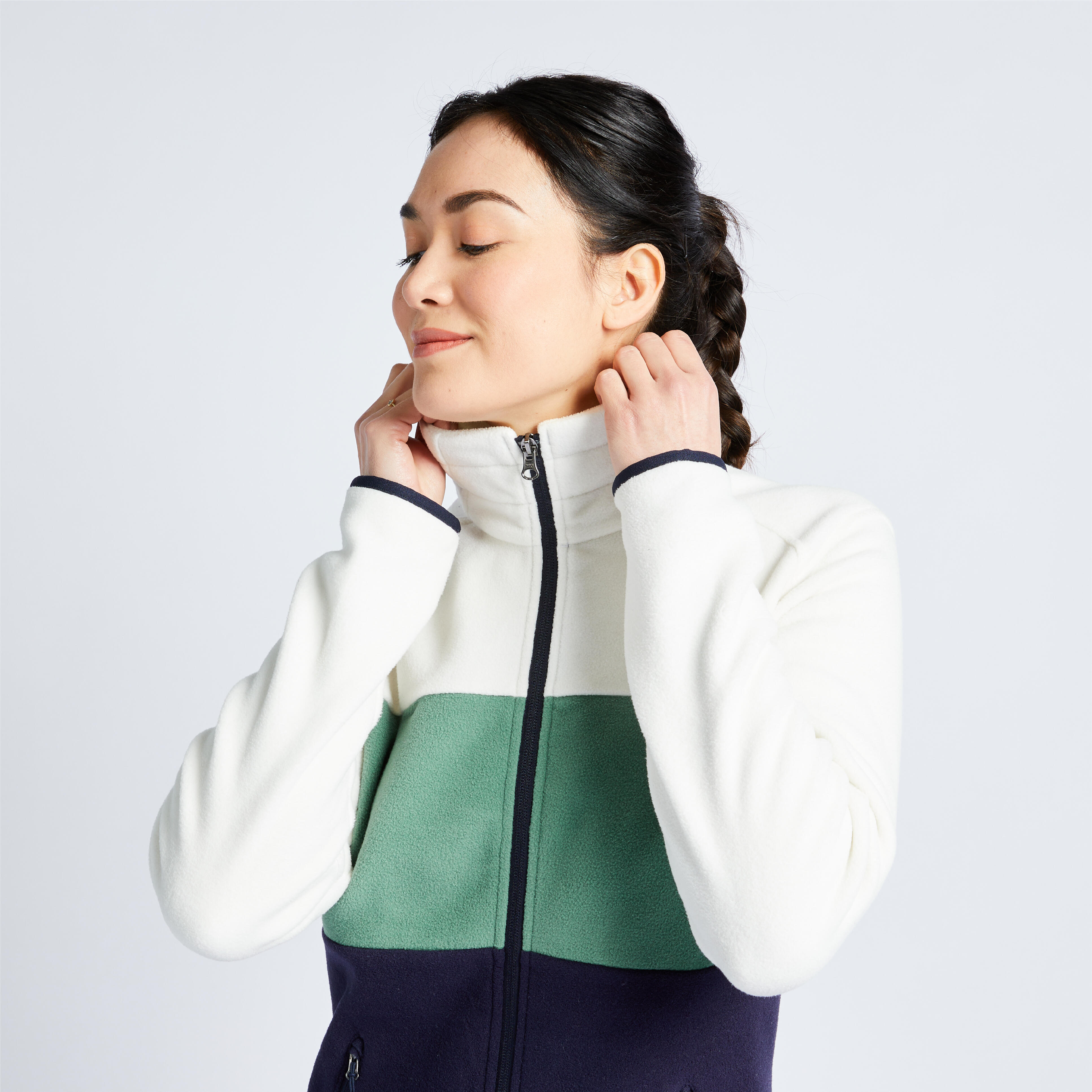 Women's Sailing 100 warm fleece jacket