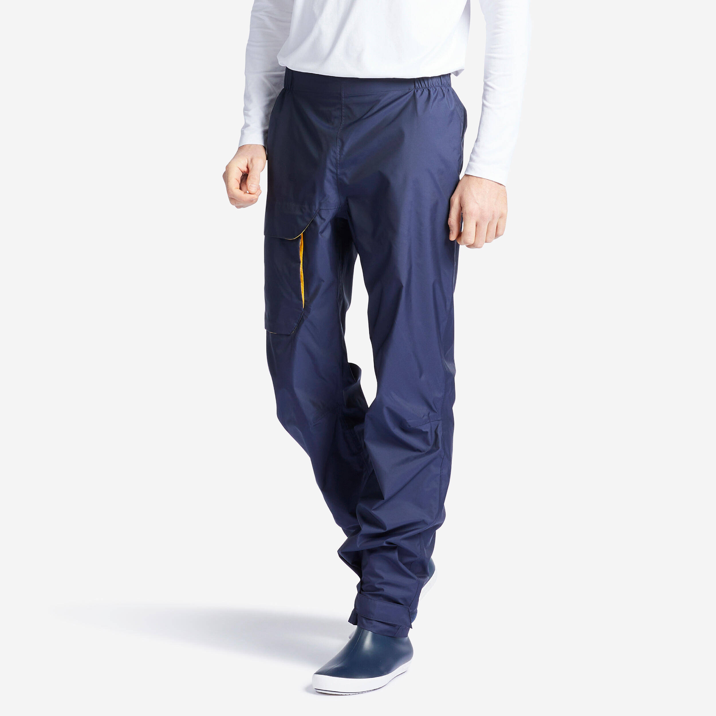 Men Waterproof Sailing Overtrousers 100 Navy