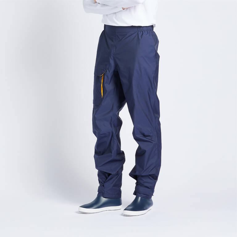 Men's Waterproof Sailing Overtrousers 100 Eco-designed navy