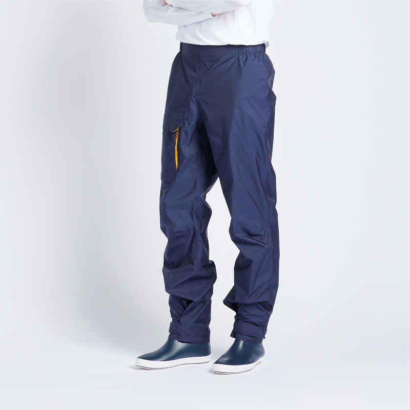 Überziehhose Regenhose Segeln Herren wasserdicht Ecodesign - Sailing 100 marineblau