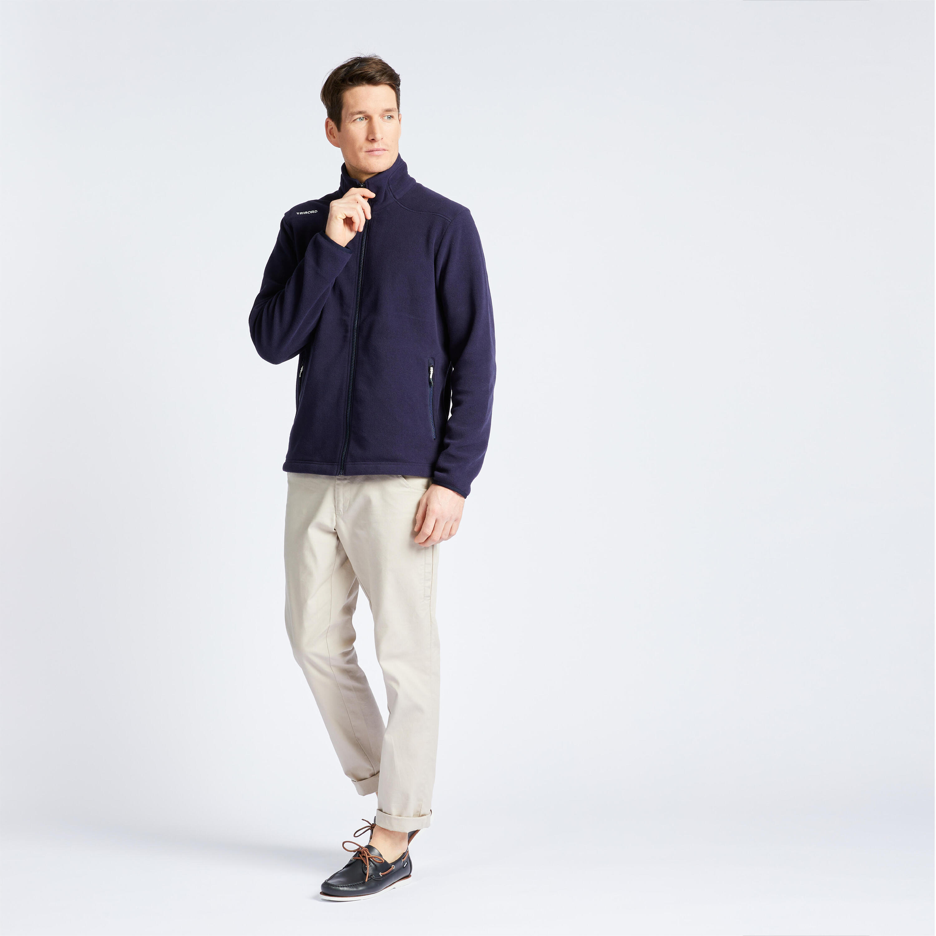Warme fleece jas voor zeilen Sailing 100 8/8