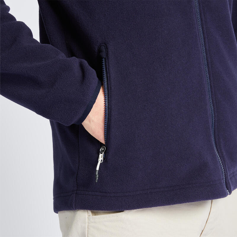 Men’s sailing warm fleece Sailing 100 Mottled grey TRIBORD Decathlon