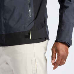 Men's Sailing Jacket - Waterproof Jacket Sailing 500 grey black