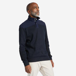 Pull marin de voile sailing 100 h gris bleu