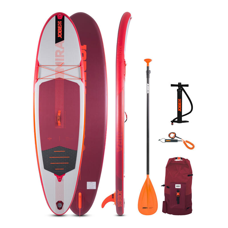 Paddle surf hinchable 10 pack con tabla, bomba y palaMira Jobe Mira aero