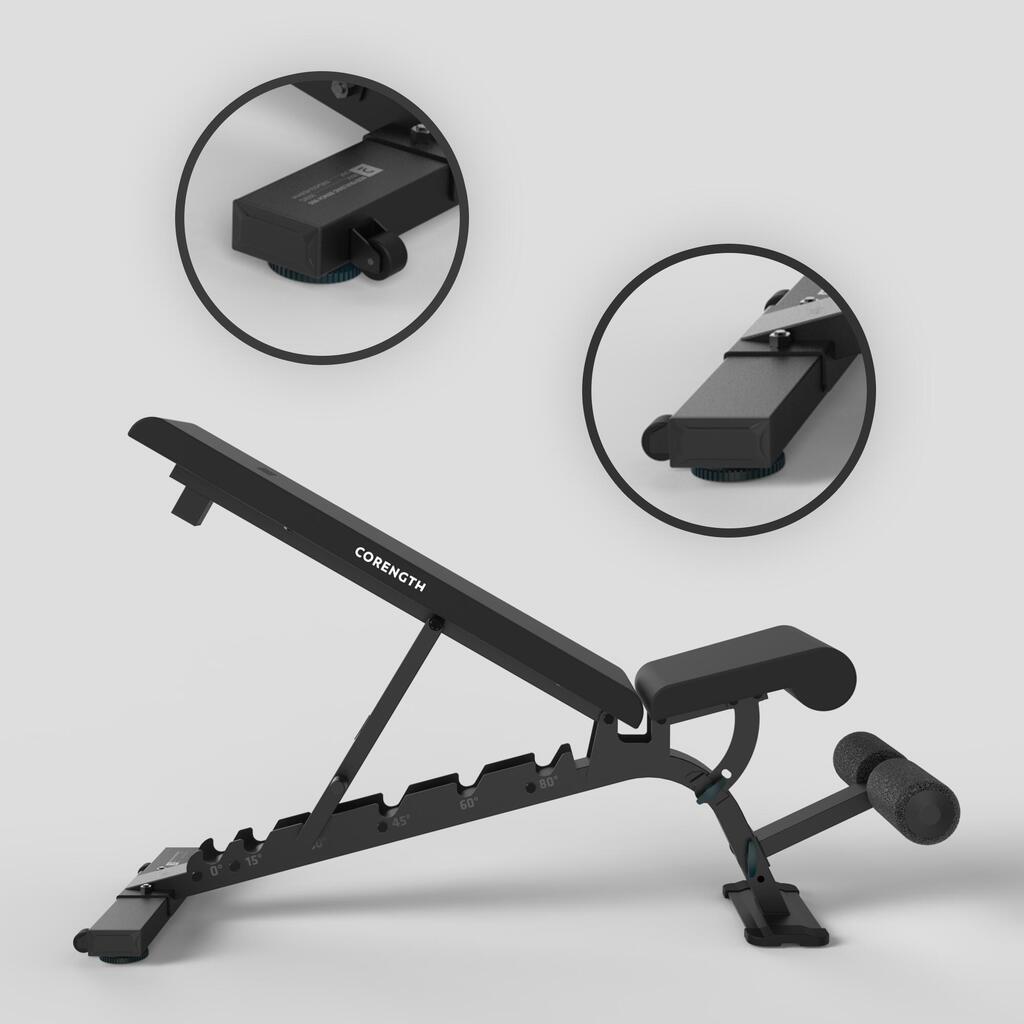 Banc de musculation renforcé, inclinable et déclinable - bench 900