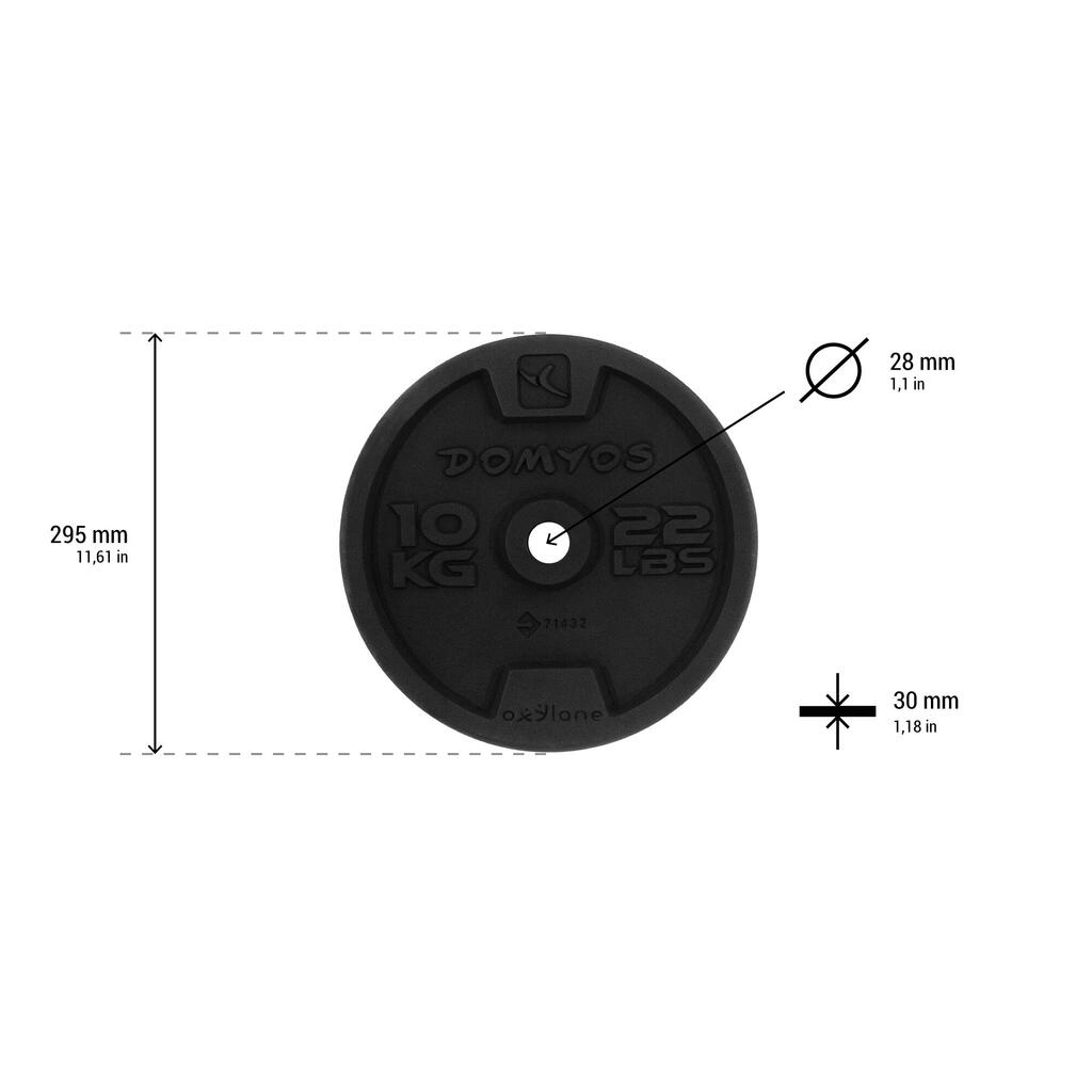 Poids de musculation en fonte 28mm