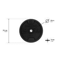 Disque de fonte musculation 28 mm