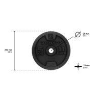 Poids de musculation en fonte 28mm