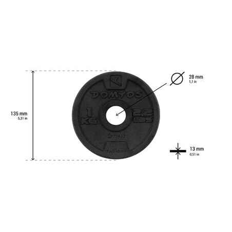 28 mm Cast Iron Weight Training Weight