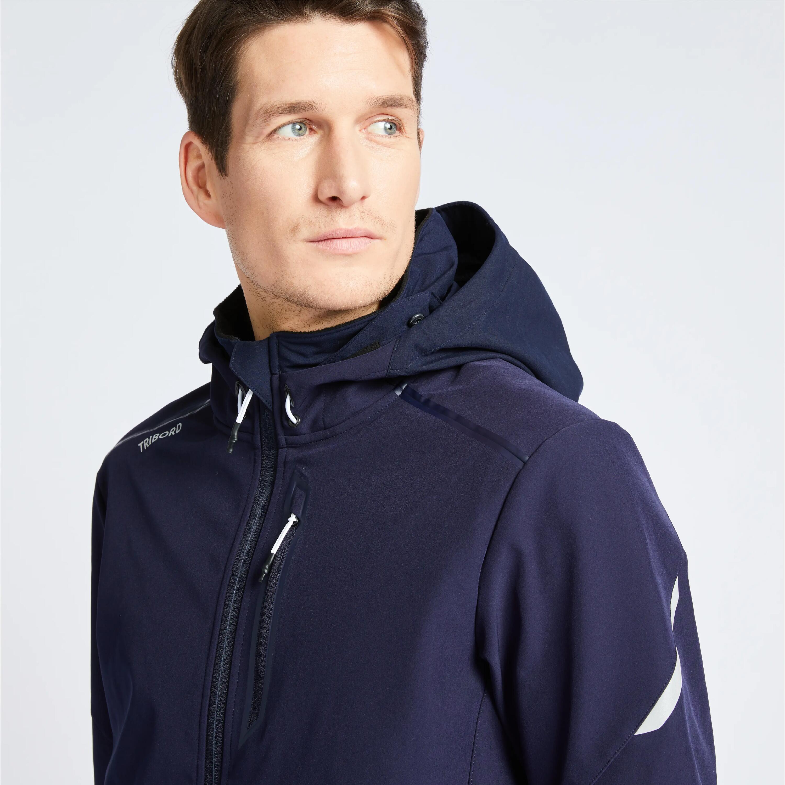 Giacca vela uomo SAILING 500 blu 26/52