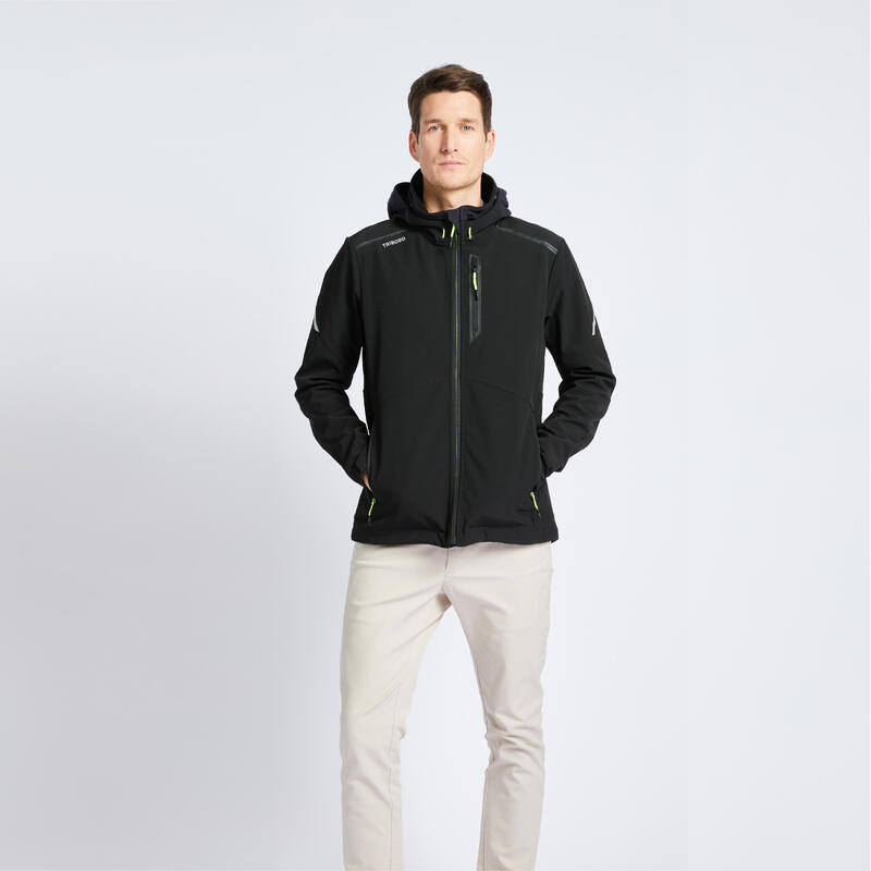 Erkek Softshell Mont - Siyah - Sailing 500