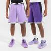 SHORT DE BALONCESTO REVERSIBLE HOMBRE/MUJER - SH500R VIOLETA LILA