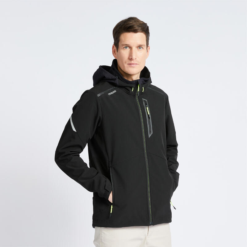 Erkek Softshell Mont - Siyah - Sailing 500