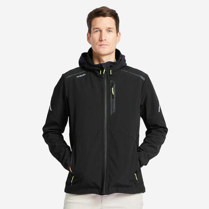 Veste softshell coupe vent Sailing 500 Homme Noir