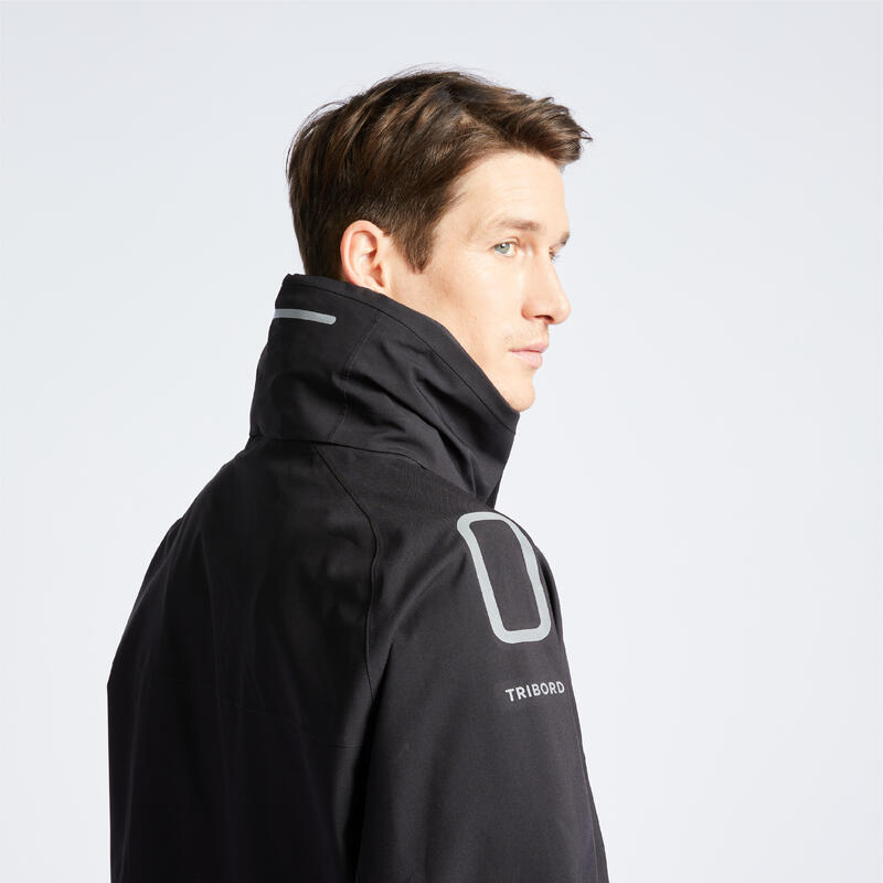 Chaqueta cortavientos Hombre Softshell Sailing negro - Decathlon