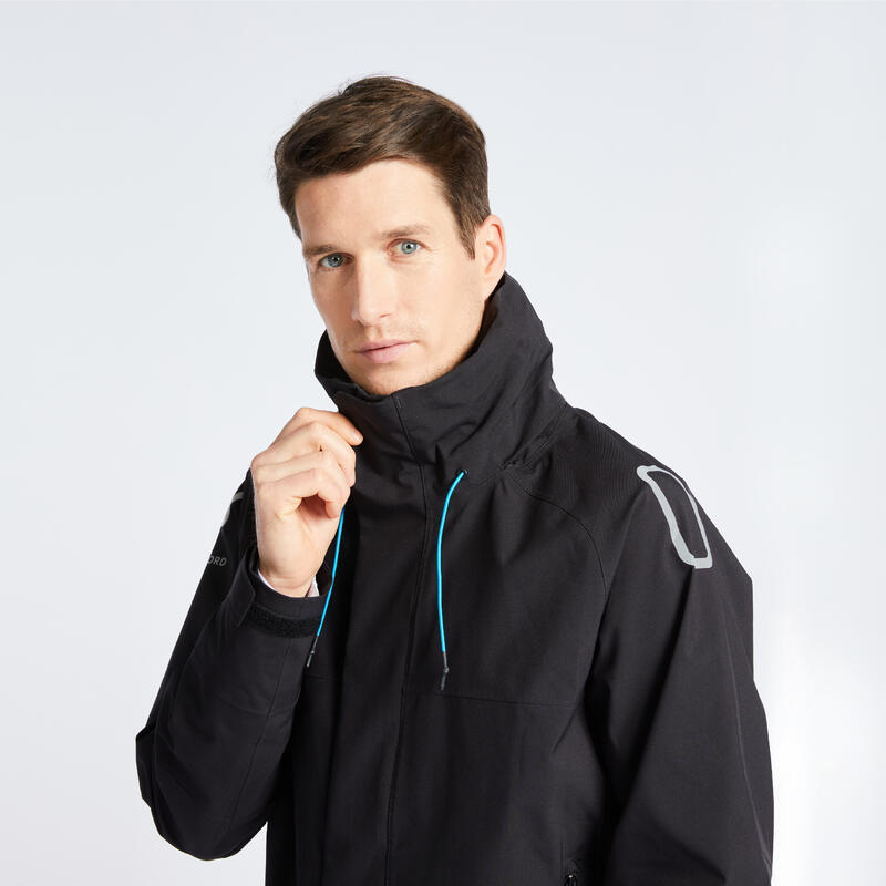 Regenjacke Segeln Blouson Herren 500 schwarz