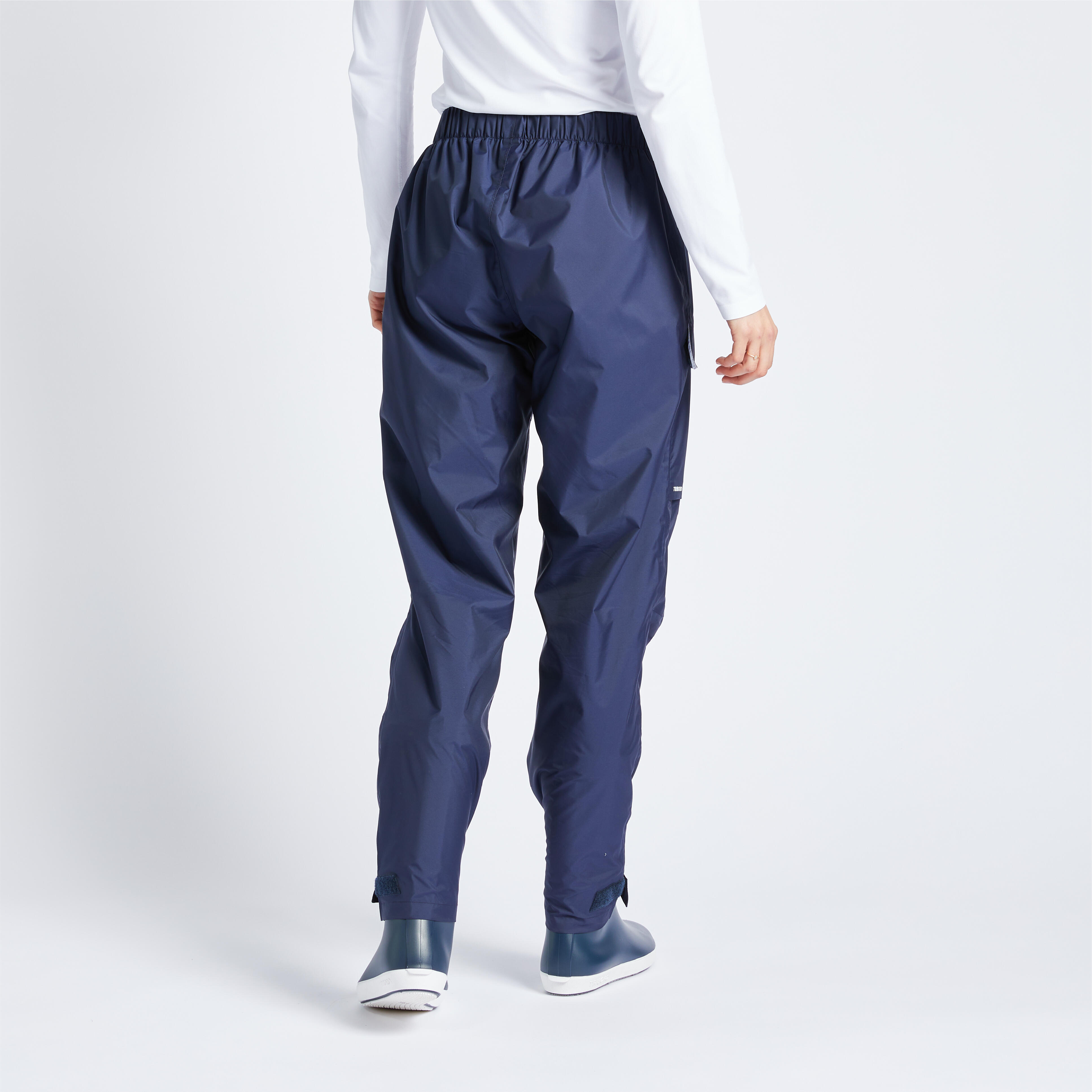 Pantaloni da vela impermeabili da donna SAILING 100 Navy