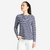 T-Shirt Manches longues - marinière de voile femme Sailing 100 Bleu blanc