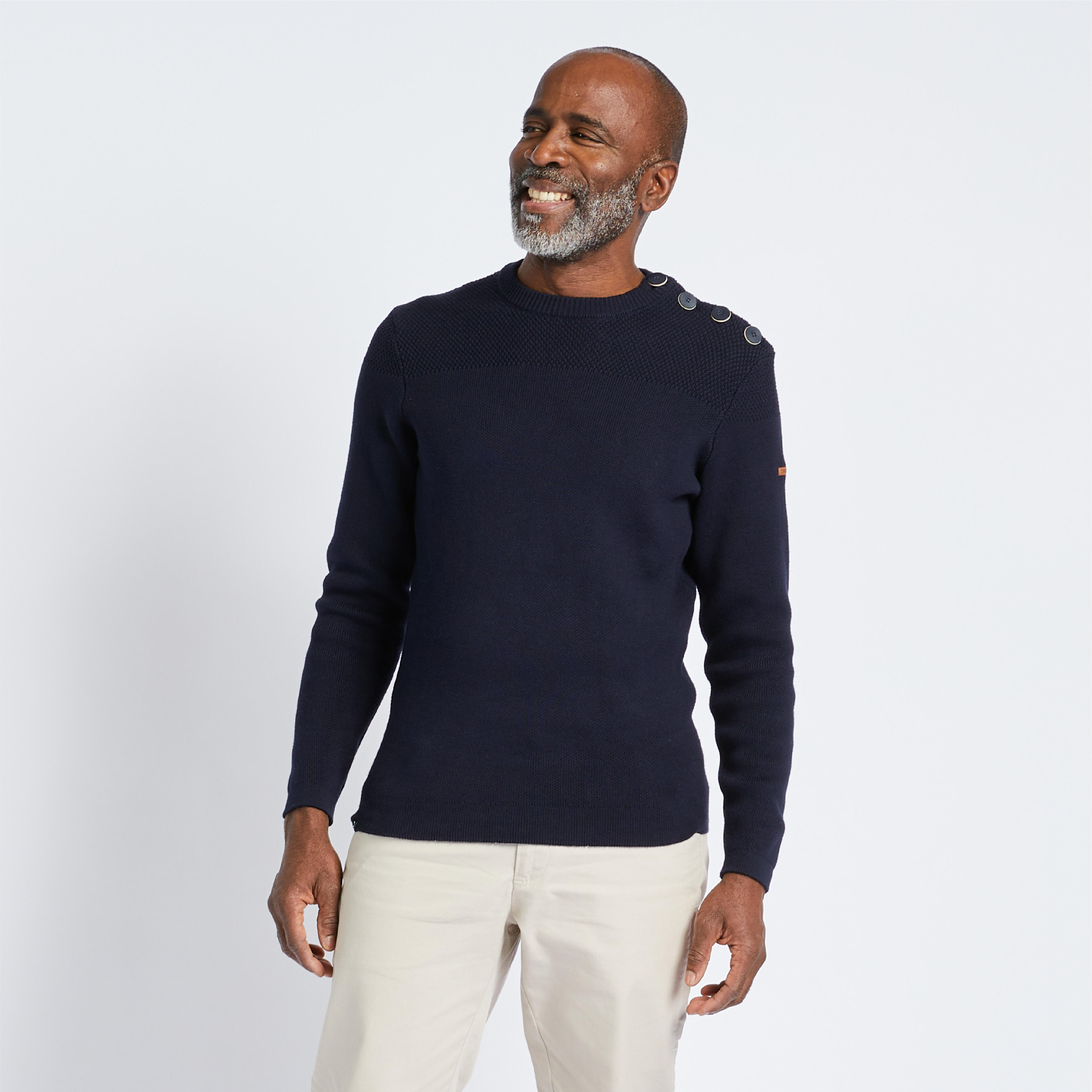 Men’s Sailor Sweater - Navy - TRIBORD