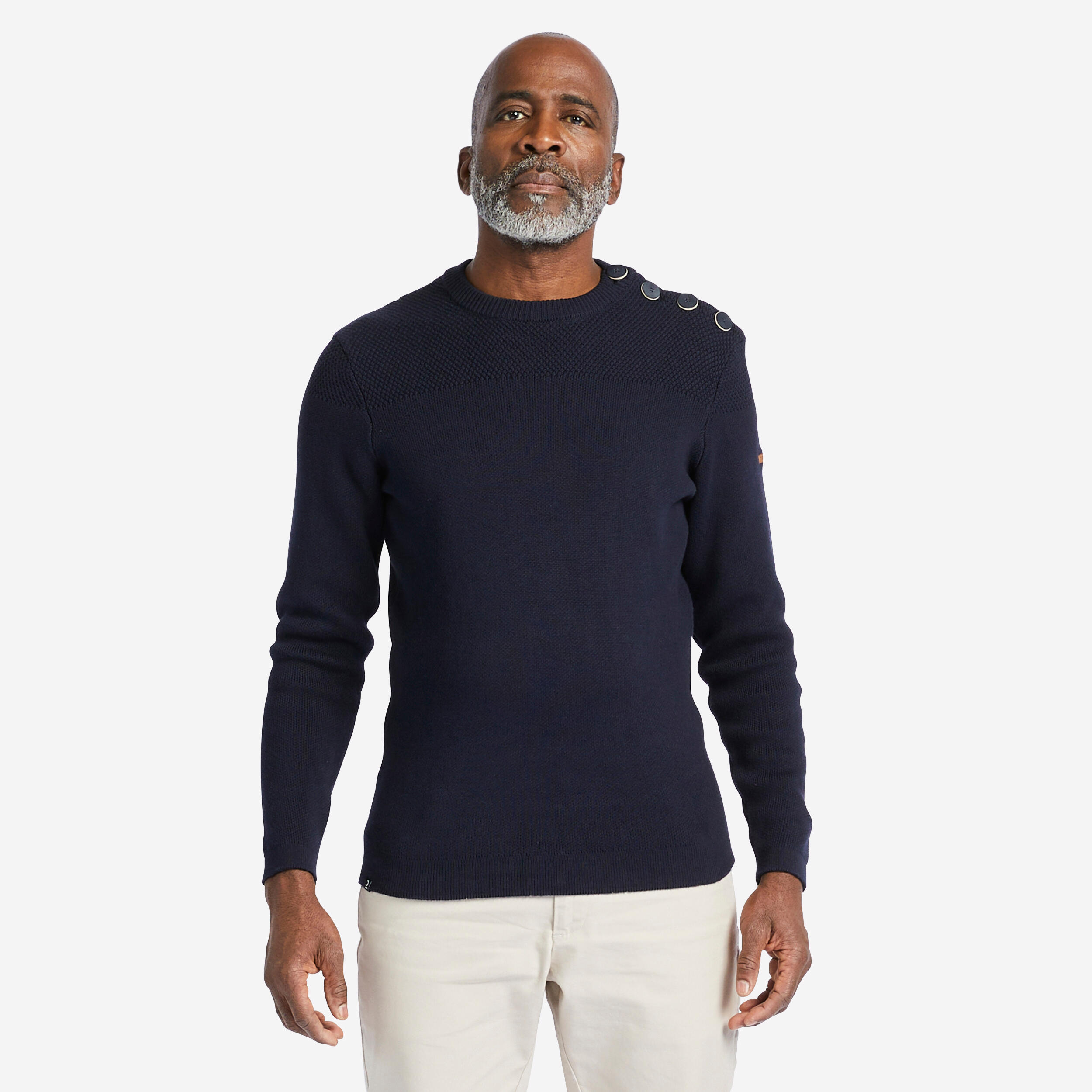 Men’s Sailor Sweater - Navy - TRIBORD