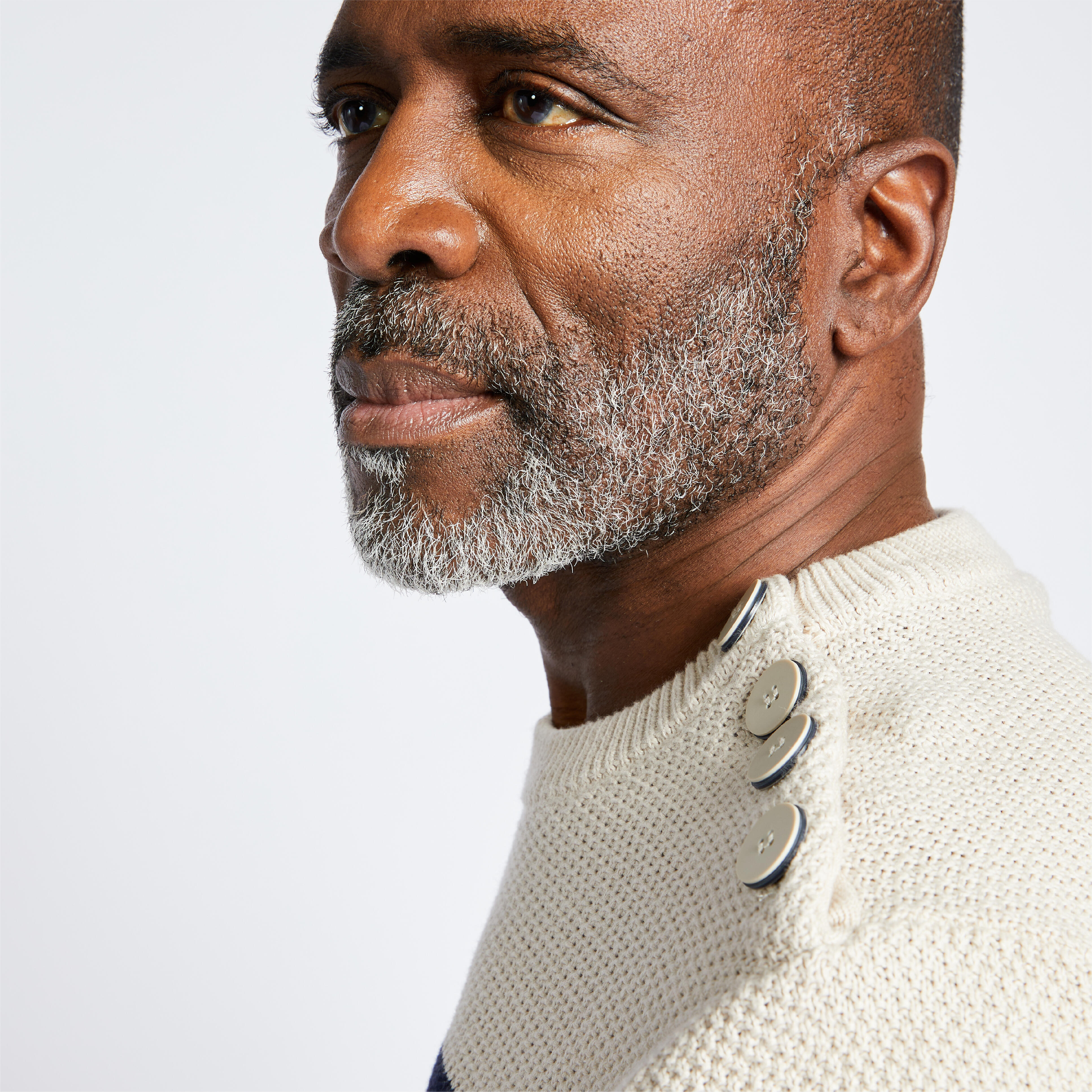 Men’s Sailor Sweater - Beige/Blue - DECATHLON