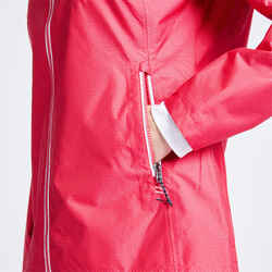 Γυναικείο αδιάβροχο μπουφάν ιστιοπλοΐας 100 - All Over Pink