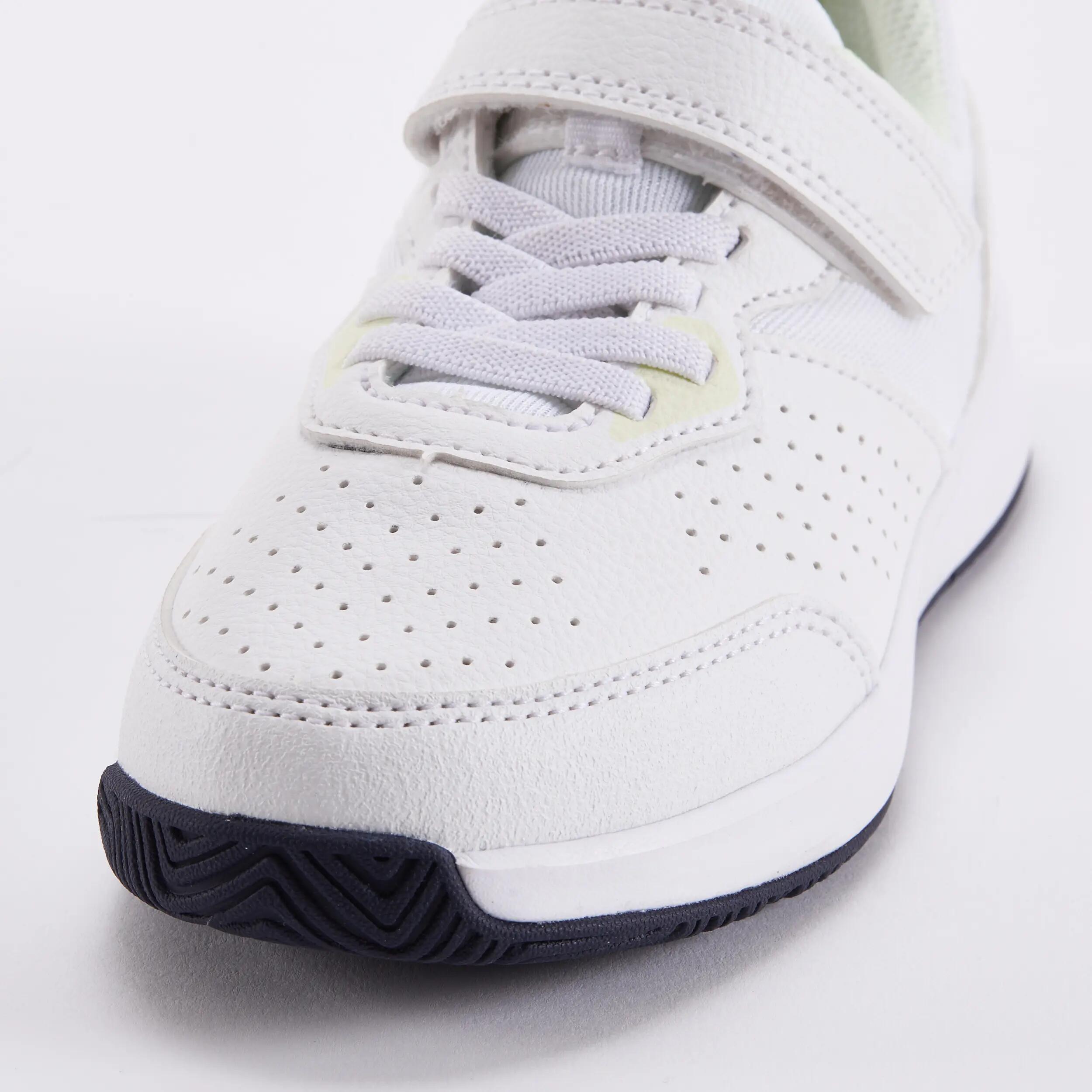 Çocuk Cırt Cırtlı Tenis Ayakkabısı - Beyaz/Sarı - Essentiel KD 3/8