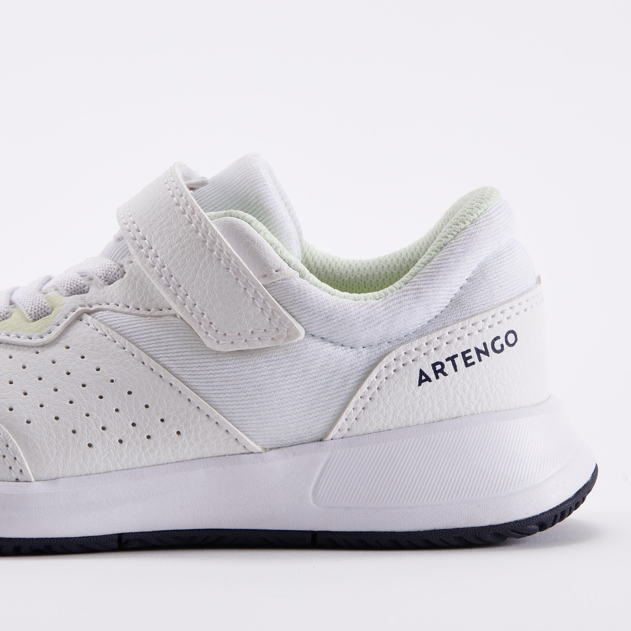 Chaussures de tennis à scratchs Enfant Essentiel KD blanc jaune