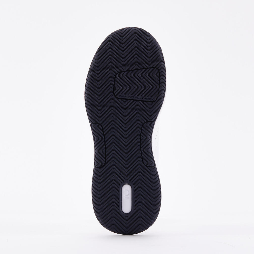 Calzado de tennis con tira de velcro blanco y amarillo para niños Essential KD