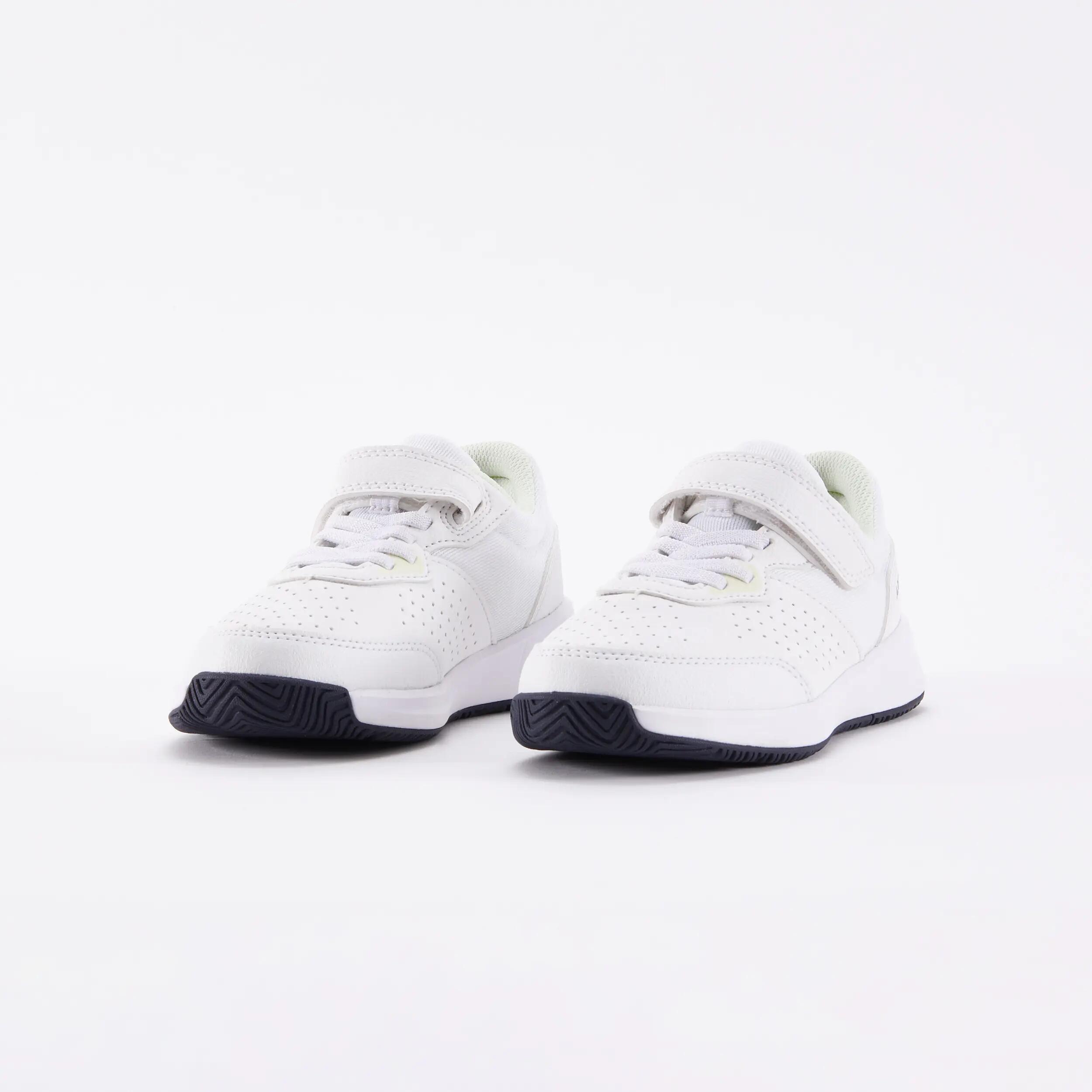 ZAPATILLAS DE TENIS NIÑOS CON VELCRO ESSENTIAL KD BLANCAS AMARILLO 5/6