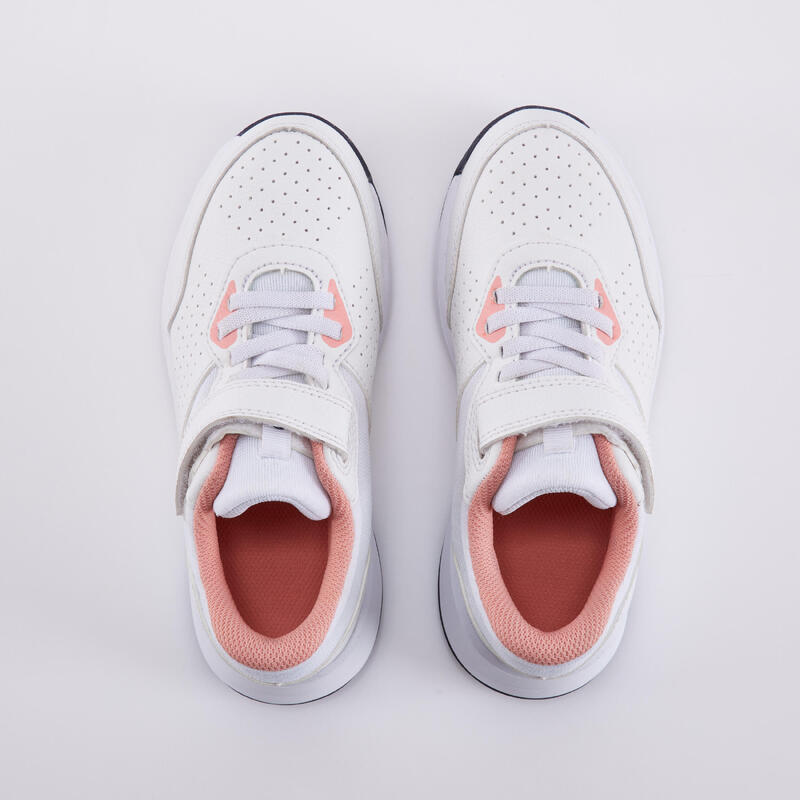 Kids' Rip-Tab Tennis Shoes Essential KD - White/Pink