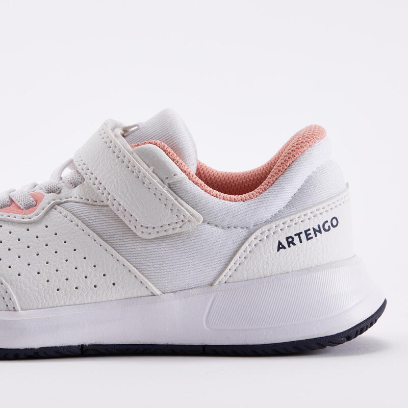 Kids' Rip-Tab Tennis Shoes Essential KD - White/Pink