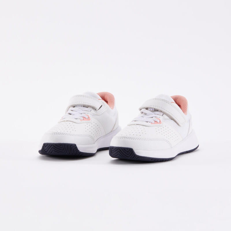 Kids' Rip-Tab Tennis Shoes Essential KD - White/Pink