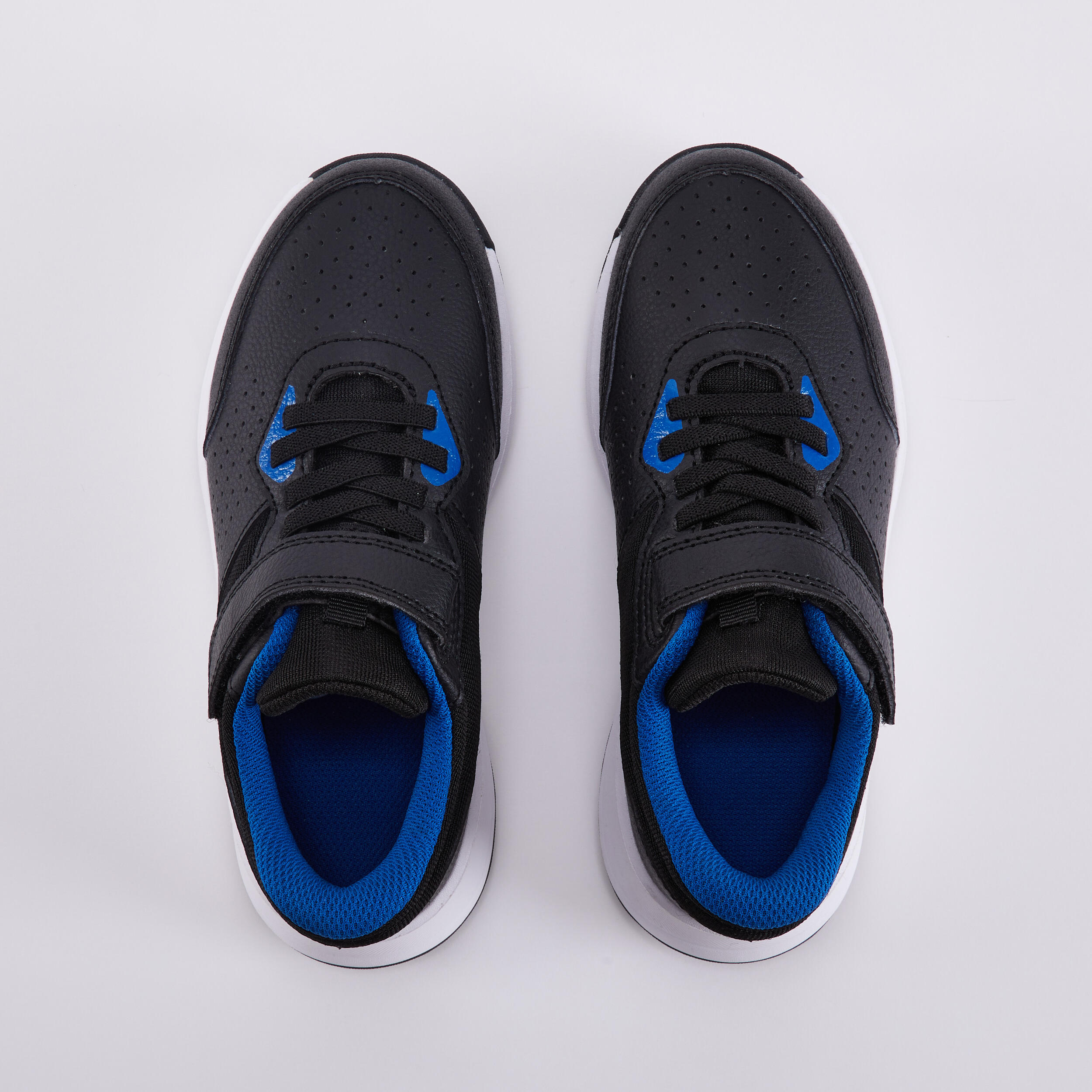 Kids' Rip-Tab Essential KD Tennis Shoes - Black & Blue 8/8