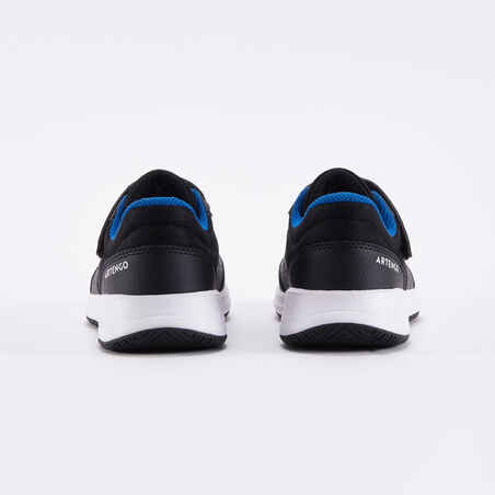 Kids' Rip-Tab Essential KD Tennis Shoes - Black & Blue