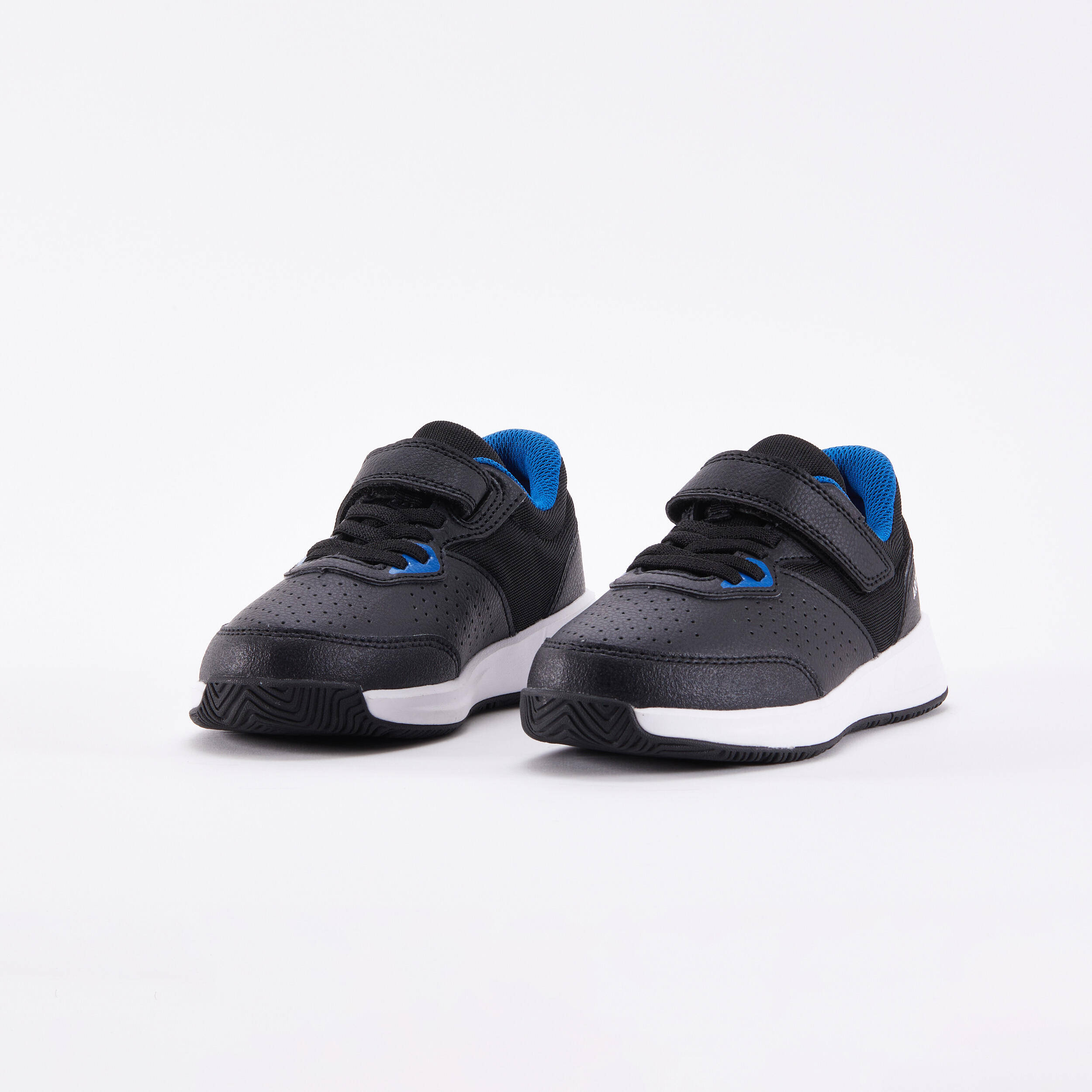 Kids' Rip-Tab Essential KD Tennis Shoes - Black & Blue -  1