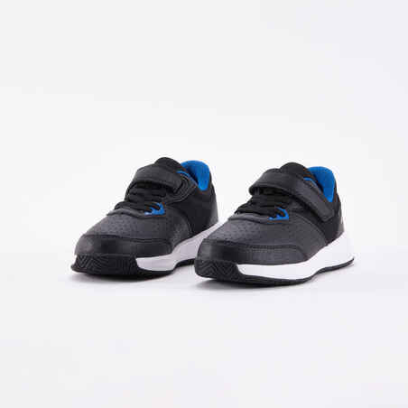 Kids' Rip-Tab Essential KD Tennis Shoes - Black & Blue