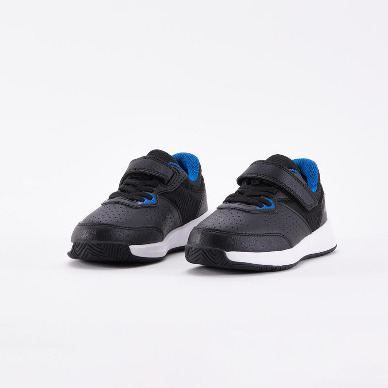 Scarpe tennis bambino ESSENTIAL KD con strap nero-azzurro