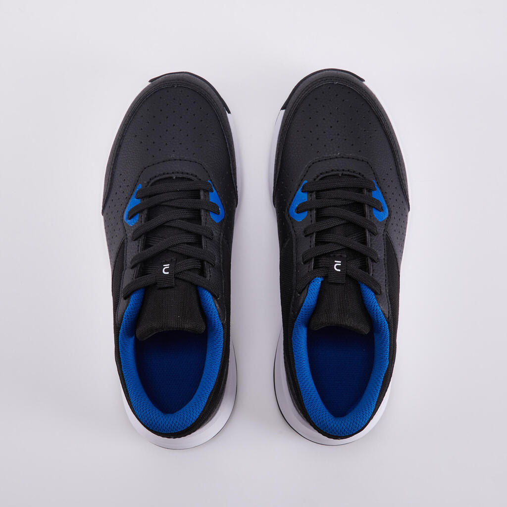 Chaussures de tennis à lacets Enfant - Essentiel noir bleu