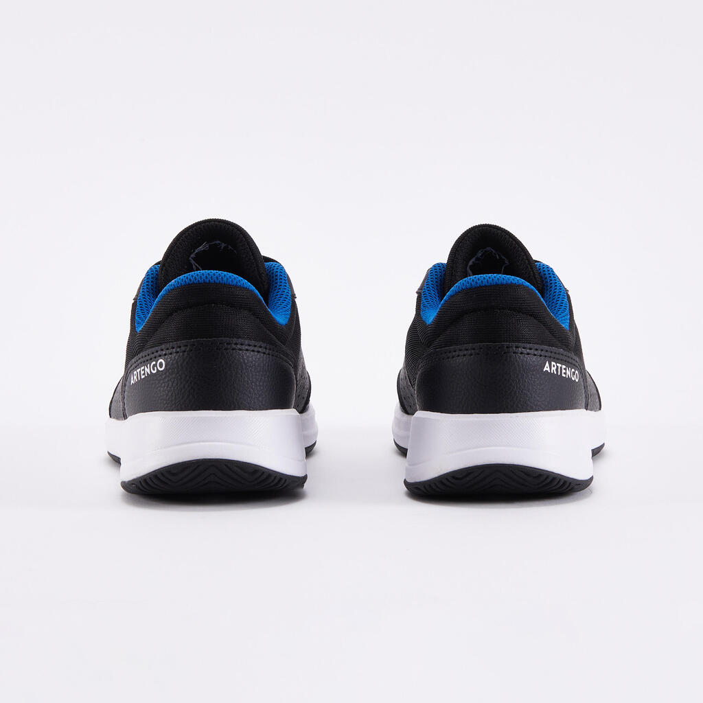 Detská tenisová obuv Essentiel šnurovacia čierno-modrá