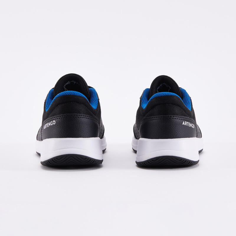 Chaussures de tennis à lacets Enfant - Essentiel noir bleu