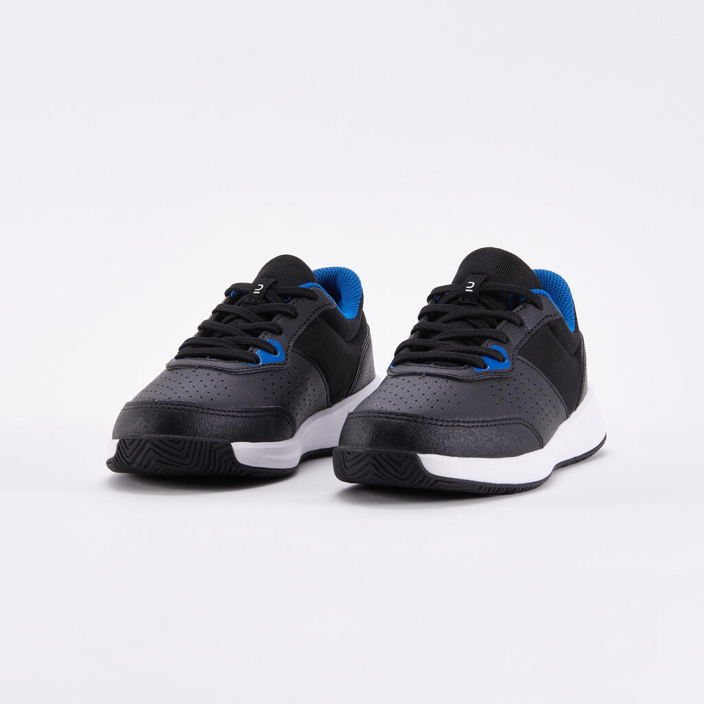 Detská tenisová obuv Essentiel šnurovacia čierno-modrá