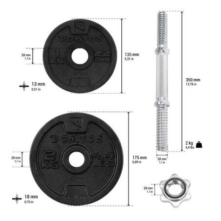 Kit Dumbbell Latihan Beban 20 kg