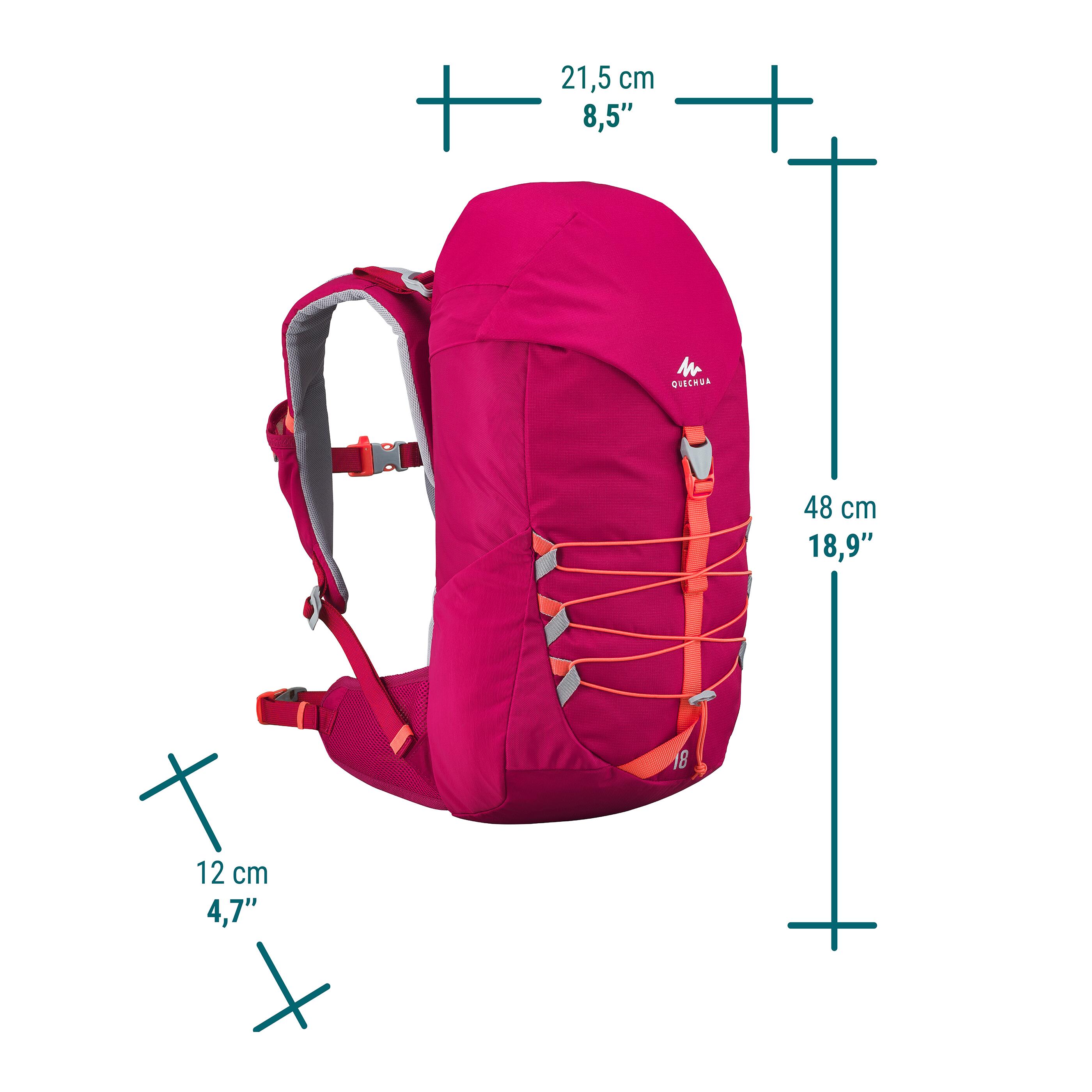 Kids' hiking backpack 18L - MH500 2/11