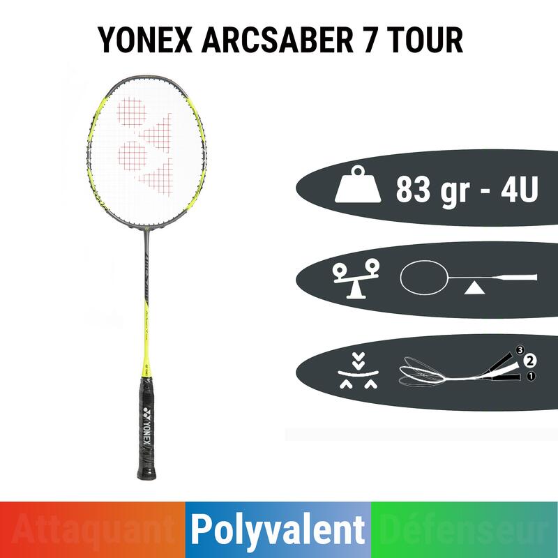 Raquette Yonex Arcsaber 7 Tour Gray / Yellow