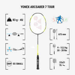 Racket Arcsaber 7 Tour - Grey / Yellow