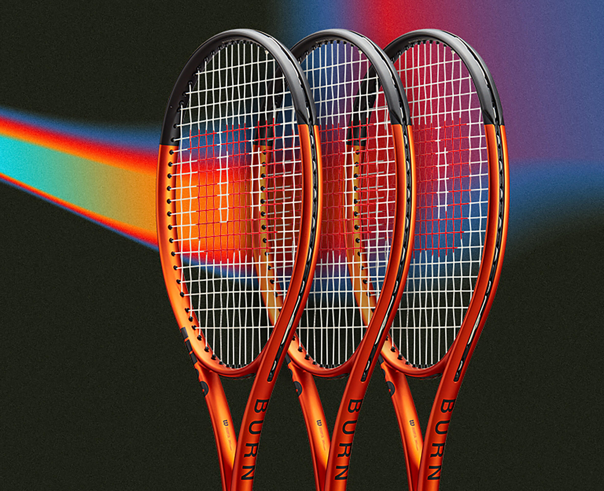 Raquette de tennis adulte - Wilson burn 100LS V5.0 orange 280G 8/10